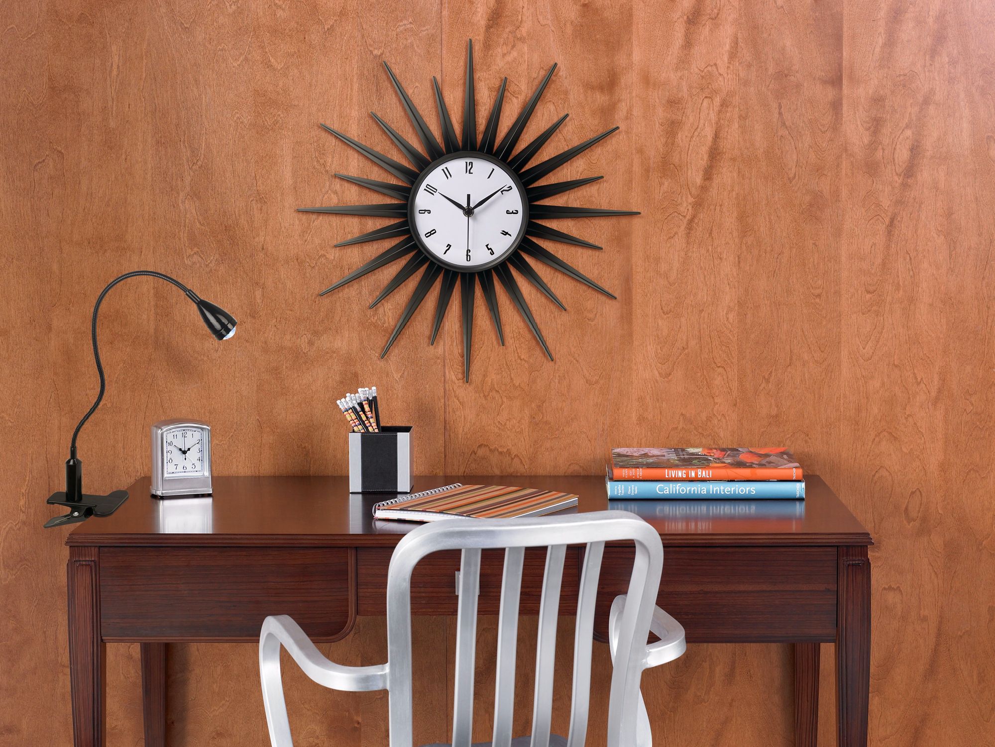 Retro style home office space.